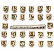 ست سمبه حروف انگلیسی زرد قلم