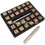 ست سمبه حروف انگلیسی زرد قلم