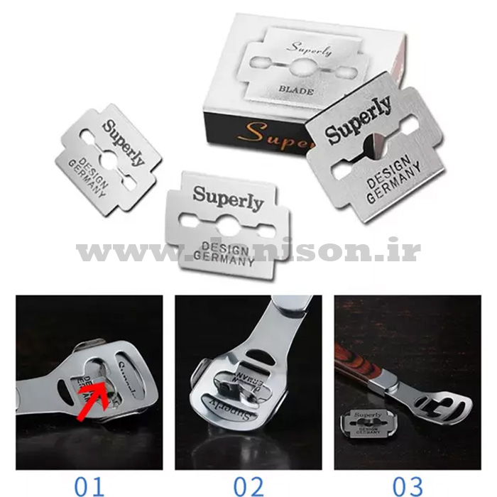 tigh_loeeis_small_04 تیغ لویس کوچک 10 عددی