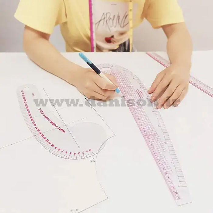 خط کش ژله ای ست 5 تکه 05 خط کش ژله ای ست 5 تکه