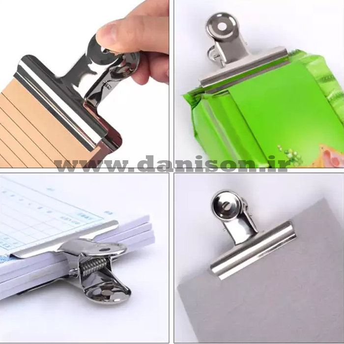 دنیسون - گیره ورشویی فلزی گرد - 03 گیره فلزی کاغذ